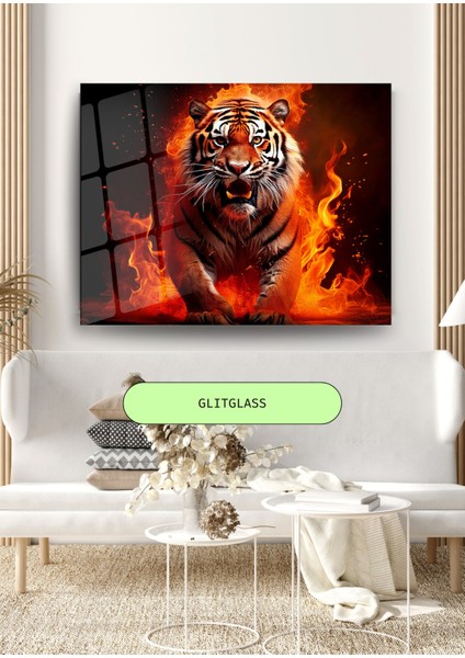 Sert Bakış - Güçlü Kaplan Cam Tablo