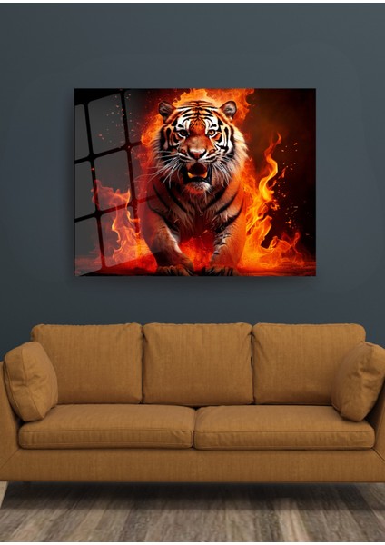 Sert Bakış - Güçlü Kaplan Cam Tablo fiyatları