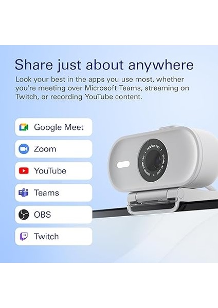 Facecam Neo – Full Hd Web Kamerası, Konforlu Görüş Koruma Kapağı, Işık Düzeltme, Video Konferansları, Yayın, Takımlar/zoom/slack/obs/twitch/youtube Vs. Için – Usb-C/plug & Play Pc/laptop/mac fırsatları