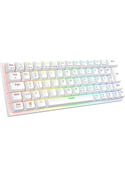 Runner Ful Rgb Mekanik Gaming Oyuncu Klavyesi Blue Switch Q Beyaz fırsatları
