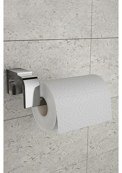 Banyo F1 Model Paslanmaz Krom Tuvalet Kağıdı Askısı, Tuvalet Kağıdı Tutacağı, Tuvalet Kağıtlığı 5 Yıl Garantili
