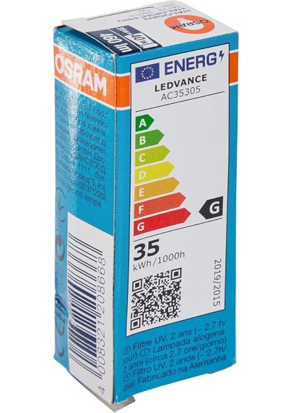 Halopin Eco G9 33 W/230 V Energy Saver 66733 – 1 Adet modelleri