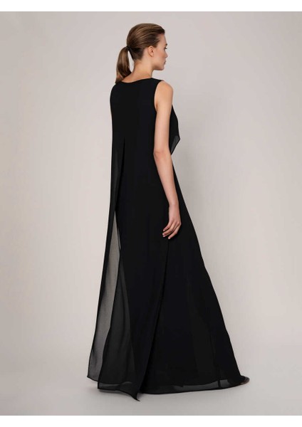 Toka Detaylı Maksi Boy Elbise Siyah K1911340_001 indirimleri