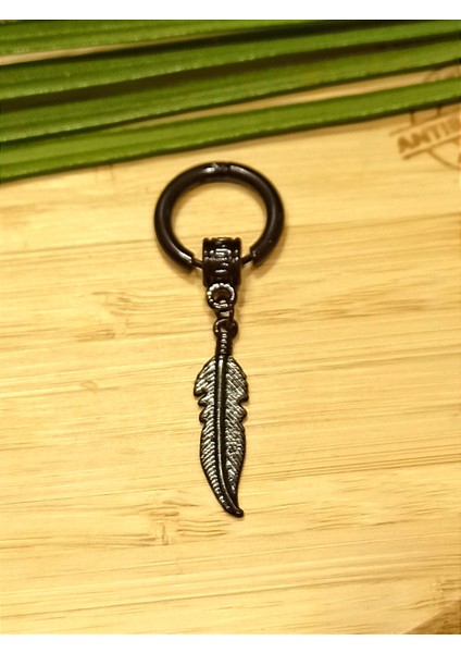 Çelik Siyah Figürlü Unisex Küpe fiyatları