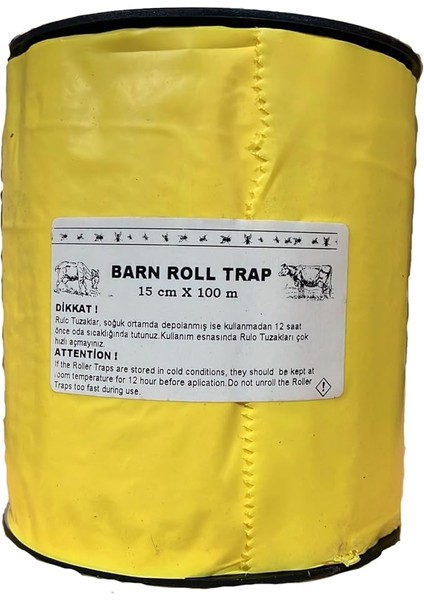 Trap Sarı Sinek Yakalama Bandı, Sinek Tuzağı, 15CMX100M