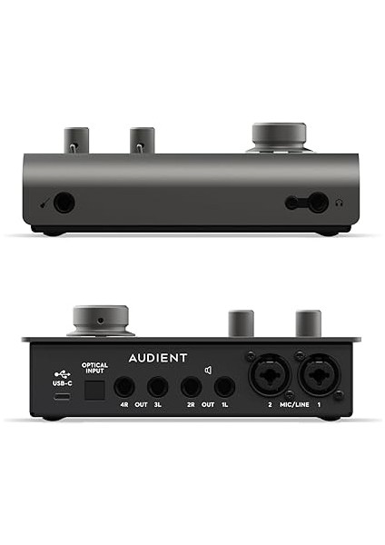 ID14 Mkıı Ses Kartı, A Sınıfı 2 Kanal Preamp (Yüksek Performanslı USB Ses Arayüzü, Usb-C Bağlantısı, Monitör Karışımı ve Monitör Panning Fonksiyonu, 2 Kulaklık Çıkışı), Siyah modelleri