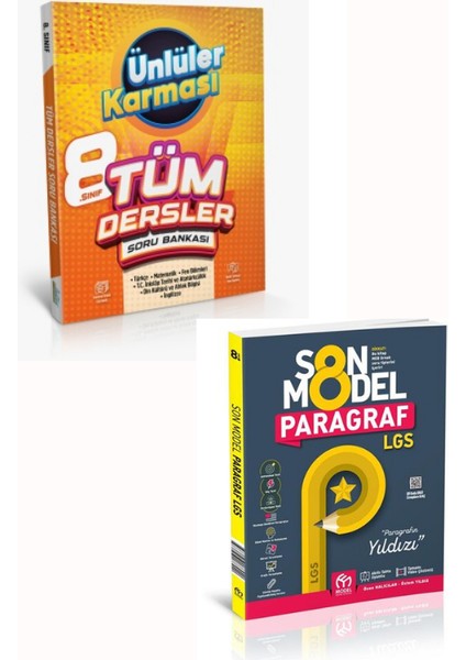 8.sınıf Ünlüler Tüm Dersler-Son Model Paragraf