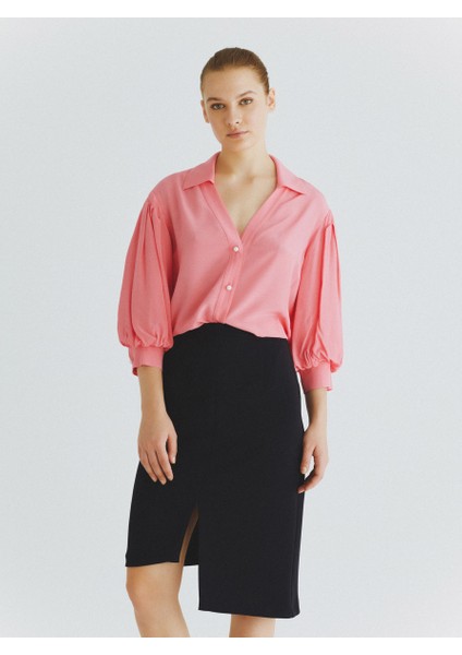 Asimetrik Kesimli Mini Etek Lacivert K2015039_015