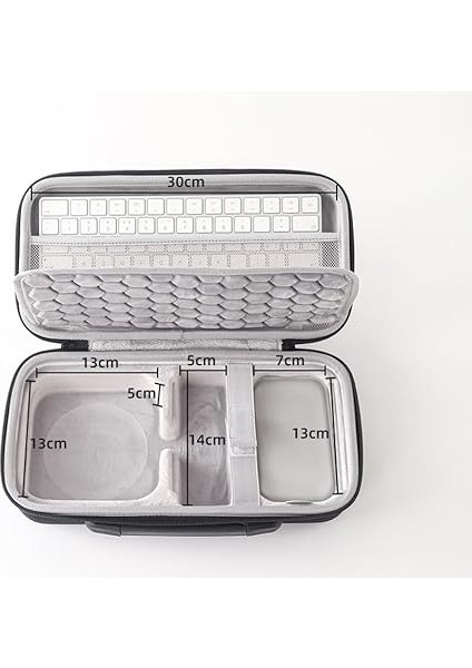 Min M4/m4 Pro 2024 Masaüstü Bilgisayarla Uyumlu Sert Seyahat Çantası, Darbeye Dayanıklı Saklama Çantası Koruyucu Taşıma Çantası Düzenleyici Fare ve Klavye Aksesuarları Için Uygun modelleri