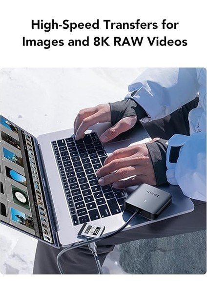 RW510 Cfexpress Tip B Kart Okuyucu, 10 Gbps'ye Kadar, USB 3.2 Gen 2 Cf Bellek Kartı Için, USB Tip-C Kablosu Dahil (LRW510U-BNHNG) modelleri