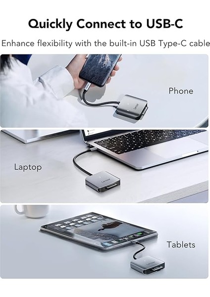 RW510 Cfexpress Tip B Kart Okuyucu, 10 Gbps'ye Kadar, USB 3.2 Gen 2 Cf Bellek Kartı Için, USB Tip-C Kablosu Dahil (LRW510U-BNHNG) indirimleri