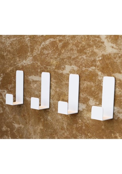 Beyaz 4lü Yapışkanlı Askılık Kapı Arkası Bornoz Askılığı Yapışkanlı Mutfak Banyo Askılığı Havlu Askılığı Elbise Askılığı 4'lü Set 3m Yapışkanlı Tasarım fiyatları