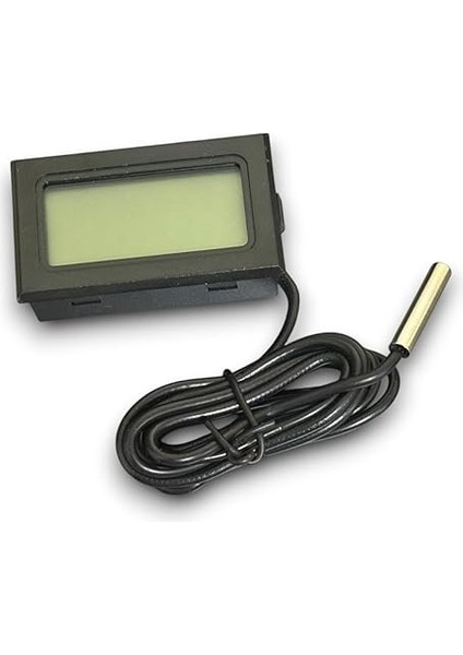 Dijital Termometre Sıcaklık Ölçer - Siyah (Pil Dahil)