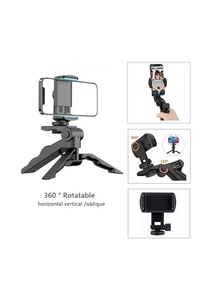 Tripod Modern Tasarım 3 Ayak Mini Kamera ve Telefon Tripodu + Döner Başlık Telefon Tutucu Hafif Taşınabilir K555 fiyatları