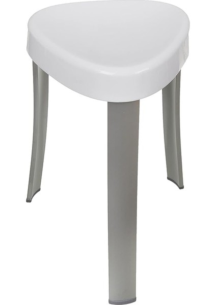 Banyo Taburesi Alu. Beyaz M-KV16-01