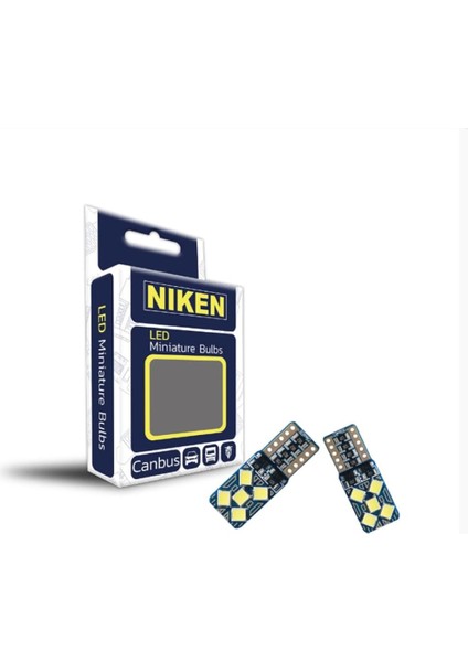 T10 W5W Plaka Park Ledi Tam Beyaz 10 Ledli