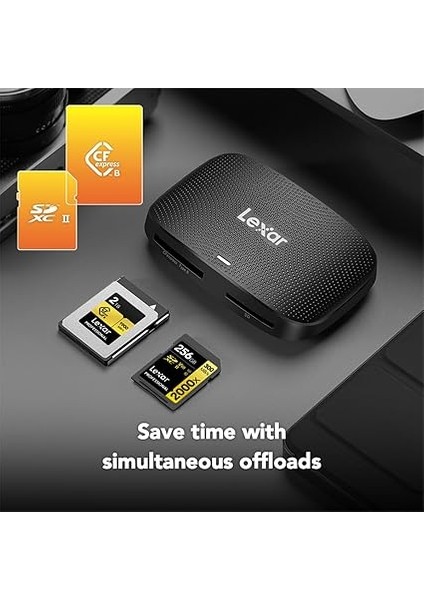 Profesyonel Cfexpress Tip B/sd USB 3.2 Gen 2 Okuyucu, 10 Gbps'ye Kadar Aktarım Hızı, Cfexpress Tip B ve Sd Kartlar Için Tasarlanmıştır (LRW520U-RNBNG) fırsatları