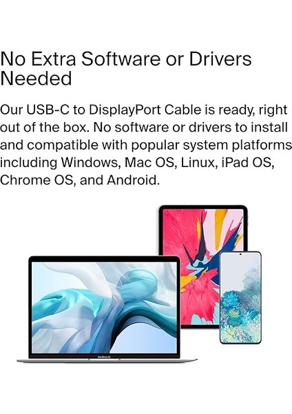 USB Tip C - Displayport 1.4 Kablo 6.6ft/2m, 32.4gbps, 8K@60Hz Veya 4K@144HZ, Hbr3, Dsc, Hdcp 2.2, Dp Alt Modu, Geriye Dönük Uyumlu, Windows, Macos, Ipados, Android ve Daha Fazlası ile Çalışır indirimleri