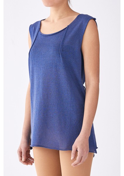 Sırt Detaylı Kolsuz Triko Mavi Y1971067_036 fiyatları