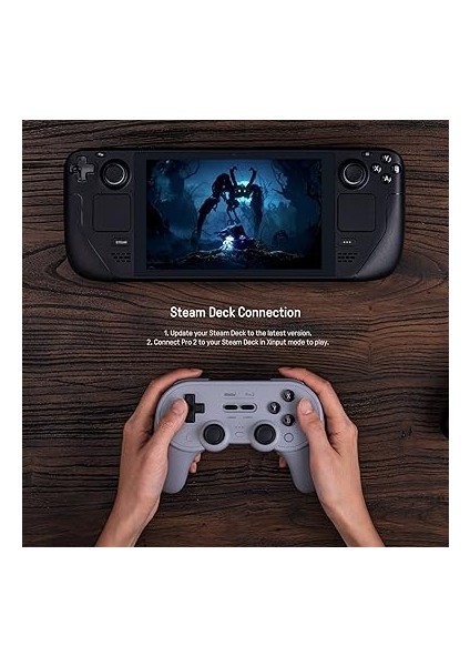Pro 2 Bluetooth Kontrol Cihazı, Anahtar, Pc, Macos, Android, Steam ve Raspberry Pi Için (Gri Çıkış) indirimleri