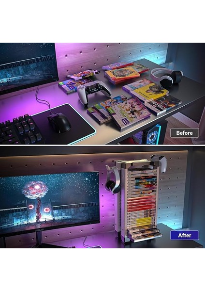 Oyun Depolama Kulesi 23 Kapasiteli Oyun Standı Rafı Ps5/ps4/xbox One/xbox 360/XBOX Serisi X/s/switch Oyun Kutuları TY-2847 indirimleri