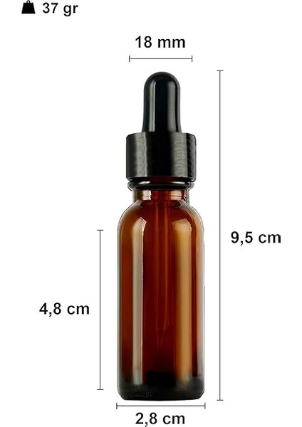 20 ml Metal Kapaklı Damlalık Dropper Şişesi Serum 20 cc Cam Şişe 6 Adet (Siyah Kapak, Amber/kahverengi) fiyatları