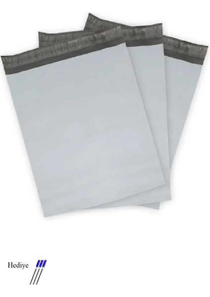 Cepsiz Orta Boy Kargo Poşeti 30X37+5 cm - 100 Adet (40+40=80 Mikron)