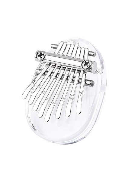 8 Anahtar Kalimba Mini Başparmak Piyano Parmak Piyano Şeffaf Akrilik Parmak Klavye Müzik Aleti fırsatları