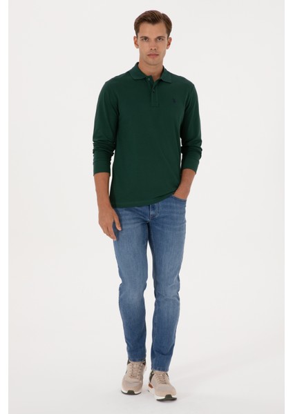 Erkek Koyu Yeşil Sweatshirt 50307688-VR079 fırsatları