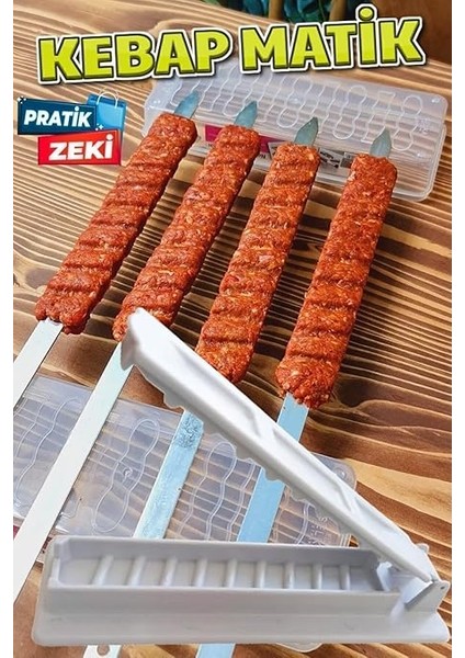 Kitchen Kebapmatik Adana Urfa Kebap Kalıbı Aparatı Pratik Hızlı Kebap Makinesi Kutusu Kebap Matik Kalıp fiyatları