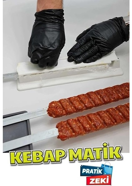 Kitchen Kebapmatik Adana Urfa Kebap Kalıbı Aparatı Pratik Hızlı Kebap Makinesi Kutusu Kebap Matik Kalıp fırsatları