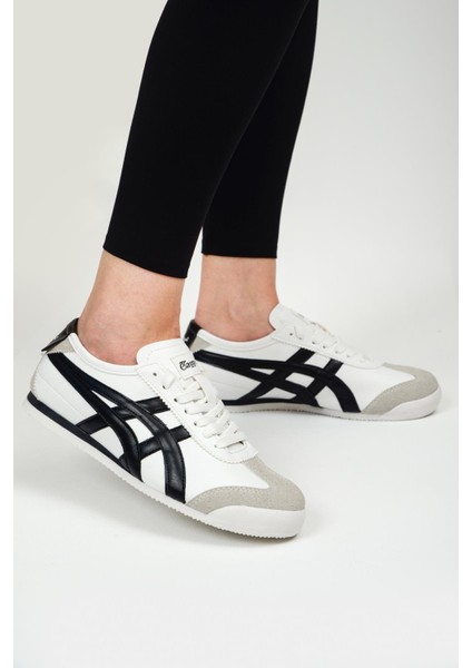 E-2006-2054 Beyaz Siyah Unisex Sneaker Spor Ayakkabı