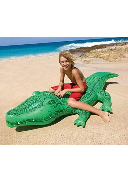 Giant Gator Ride-On - Aufblasbarer Reittier - 203 x 114 cm fiyatları