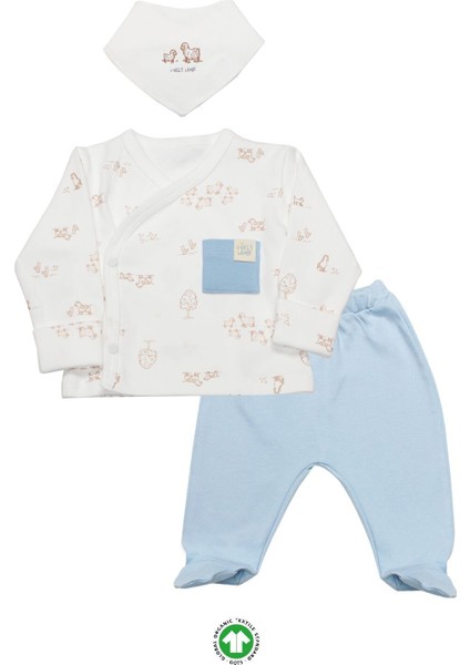 Bistyle Curly Lamb 3'lü Zıbın Takımı 13107 Bej Ekru