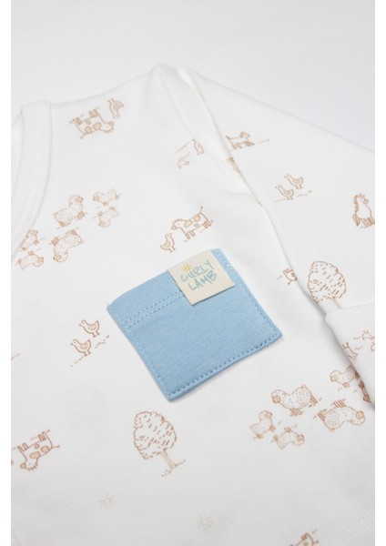 Bistyle Curly Lamb 3'lü Zıbın Takımı 13107 Bej Ekru modelleri