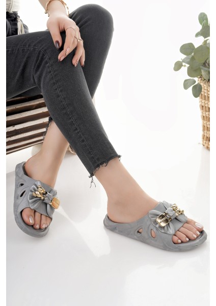 Kadın Terlik Siyah Kaydırmaz Su Geçirmez Şık Ev Dışarı Plaj Yazlık Günlük Terlik modelleri