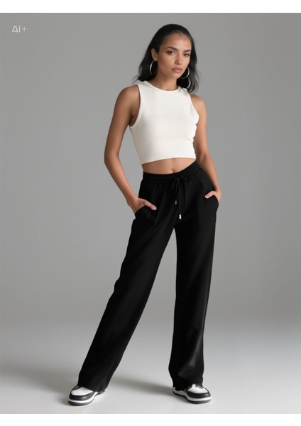 Bol Paça Modal Kumaş Eşofman Altı