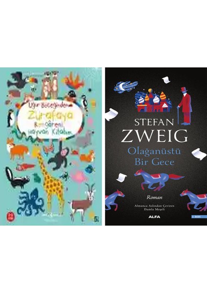 Uğur Böceğinden Zürafaya Rengârenk Hayvan Kitabım + Olağanüstü Bir Gece