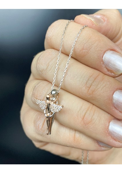 925 Ayar Gümüş Sarılan Çift Kolyesi fiyatları