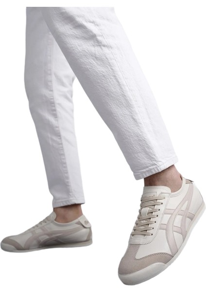 E-2010-2055 Ekru Bej Unisex Sneaker Spor Ayakkabı