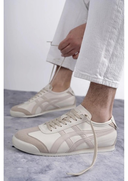 E-2010-2055 Ekru Bej Unisex Sneaker Spor Ayakkabı modelleri