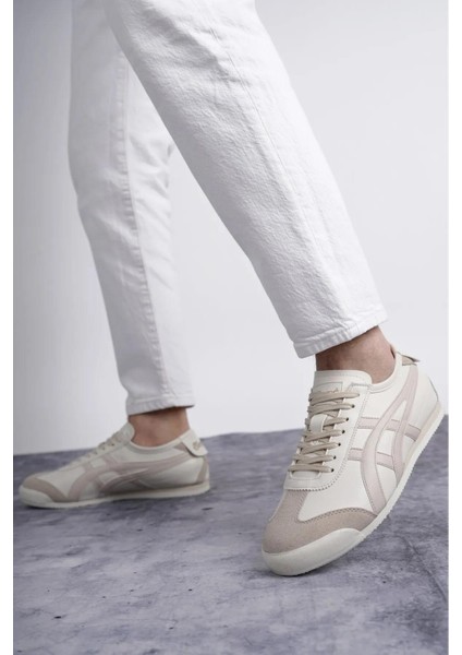 E-2010-2055 Ekru Bej Unisex Sneaker Spor Ayakkabı fırsatları