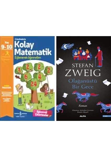 Çıkartmalarla Kolay Matematik 9-10 Yaş + Olağanüstü Bir Gece