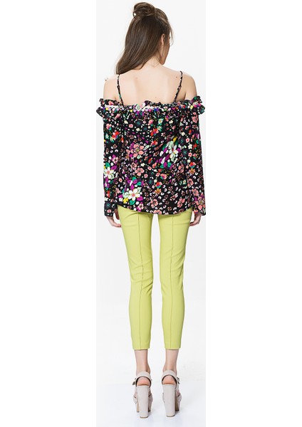 Çizgi Detaylı Kadın Pantolon Fıstık Yeşili Y9912015_042 modelleri