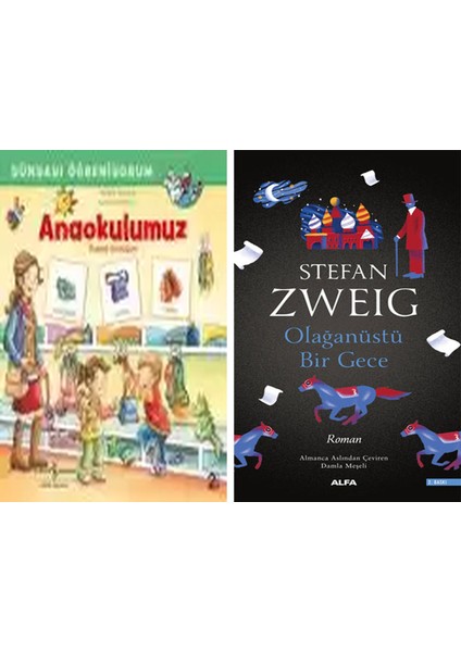 Dünyayı Öğreniyorum – Anaokulumuz – Resimli Sözlüğüm + Olağanüstü Bir Gece