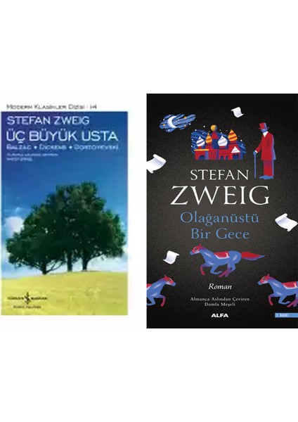 Üç Büyük Usta / Balzac – Dickens – Dostoyevski – Sert Kapak + Olağanüstü Bir Gece