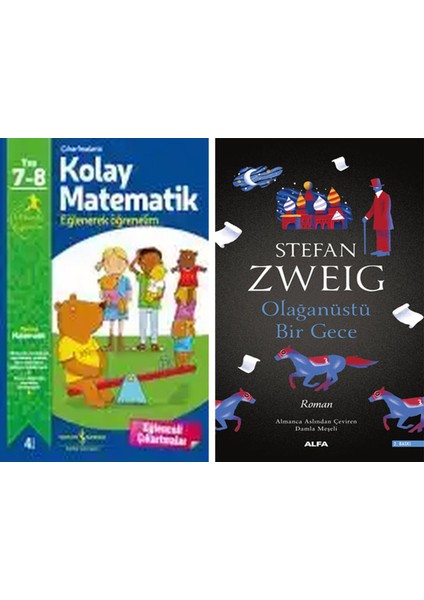 Çıkartmalarla Kolay Matematik 7 – 8 Yaş + Olağanüstü Bir Gece