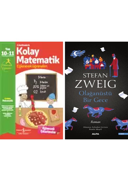 Çıkartmalarla Kolay Matematik 10-11 Yaş + Olağanüstü Bir Gece
