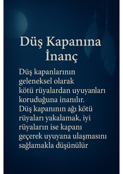 El Yapımı Beyaz Tüylü Iki Halkalı Rüya Kapanı – Kötü Rüyaları Uzaklaştıran Düş Kapanı fiyatları