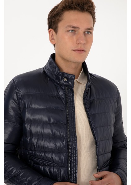 Erkek Lacivert Mont 50310081-VR033 fiyatları